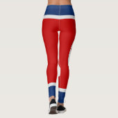 Koel Noord-Koreaanse vlag Mode Leggings (Achterkant)
