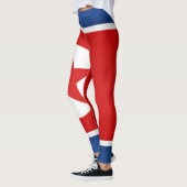 Koel Noord-Koreaanse vlag Mode Leggings (Links)