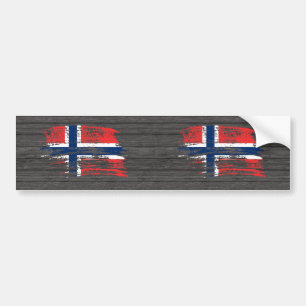 Koel Noors vlagontwerp Bumpersticker