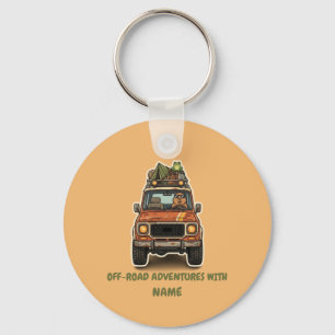 Koel Off-Road Capybara Camping Aangepast Sleutelhanger