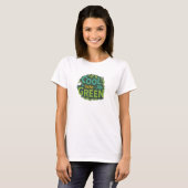 Koel om groen te zijn t-shirt (Voorkant volledig)