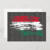 Koel ontwerp Hongaarse vlag Briefkaart (Voorkant / Achterkant)