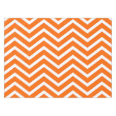 Koel Oranje wit Chevron tablecloth Tafelkleed (Voorkant (Horizontaal))