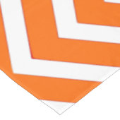 Koel Oranje wit Chevron tablecloth Tafelkleed (Gekanteld)
