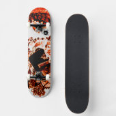 Koel Oranje zwart Skateboard (Voorkant)