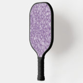 Koel Paarse en Witte Monogram Pickleball Paddle (Links)