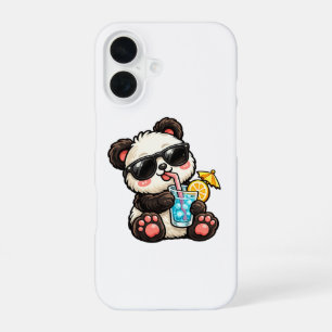 Koel Panda Drank iPhone 16 Hoesje