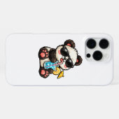 Koel Panda Drank iPhone Hoesje (Achterkant horizontaal)