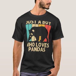 Koel Panda voor kinderen Boys Panda Beer Dierlijke T-shirt