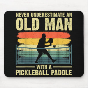 Koel Pickleball-ontwerp voor mannen Opa Pickleball Muismat