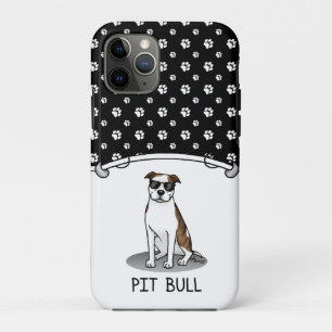 Koel Pit Bull en zonnebrillen (lt brindle white 3) iPhone 11 Pro Hoesje