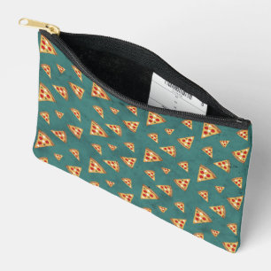 Koel pizza snijwerk vintage turquoise groen patroo etui