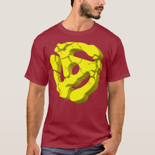 Koel Platenspeler adapter van 45 rpm voor DJ Music T-shirt