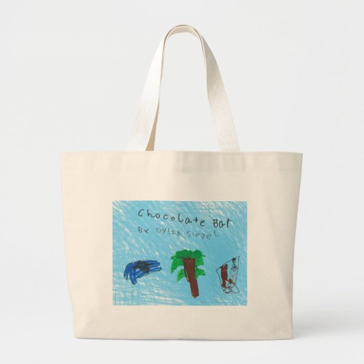 Koel, plezier, duurzame Chocolate Bar-canvas tas (Voorkant)