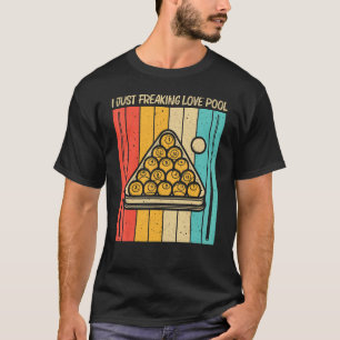 Koel pool voor mannen Snooker Billiards 8 Ball P T-shirt