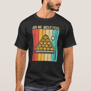 Koel pool voor mannen Snooker Billiards 8 Ball P T-shirt