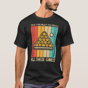 Koel pool voor mannen Snooker Billiards 8 Ball P T-shirt