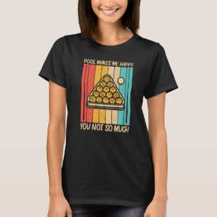 Koel pool voor mannen Snooker Billiards 8 Ball P T-shirt