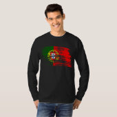 Koel Portugees vlagontwerp T-shirt (Voorkant volledig)