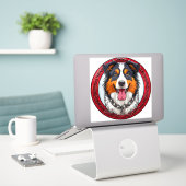 Koel raskuil sticker (Laptop op bureau)