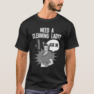 Koel-reinigingsdame voor dames-meisjes t-shirt