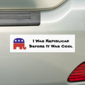 Koel Republikeinse Bumpersticker (Op auto)