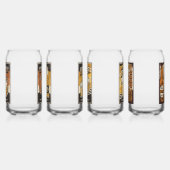 Koel retro  bier blikvorm glas (Links)