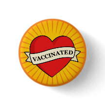 Koel retro Fun Red Heart met gebanner ingeënt