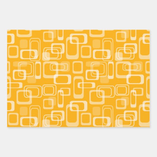 Koel retro moskeeën terug naar het 60-patroon inpakpapier vel (Voorkant 3)