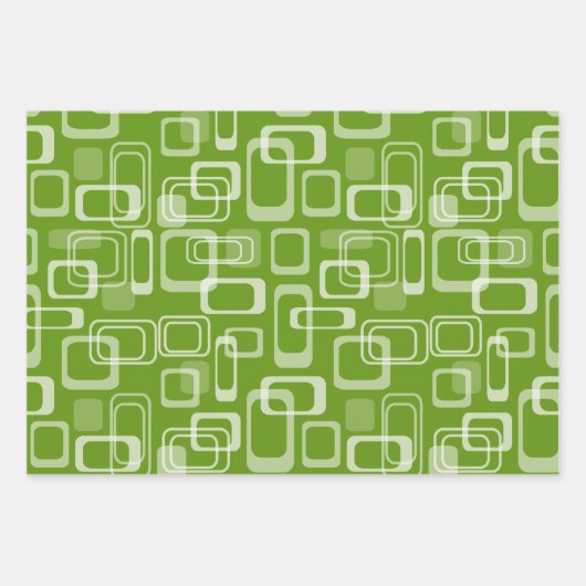 Koel retro moskeeën terug naar het 60-patroon inpakpapier vel (Voorkant 2)