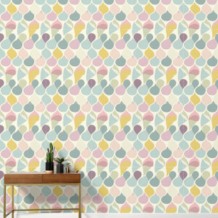 Koel retro tegelpatroon behang