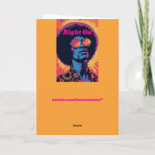 Koel/Retro Wenskaart Kaart (Achterkant)