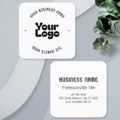 Koel Retromodern | Wit & Zwart Vierkante Visitekaartje