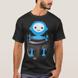Koel robot in zakboekjes - lantaarn voor robot rob t-shirt