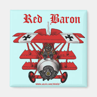 Koel rood baron vliegtuig magneet ontwerp