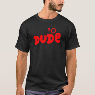 Koel rood bubbelletter kerel heren jeugd t-shirt
