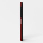 Koel Rood Glanzend RVS Metaal 14 Case-Mate iPhone Case (Achterkant/links)