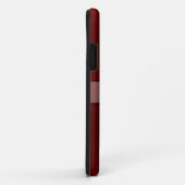 Koel Rood Glanzend RVS Metaal 14 Case-Mate iPhone Case (Achterkant/rechts)