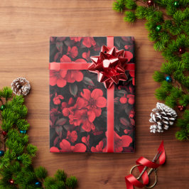 Koel roos bloem natuur inpakpapier