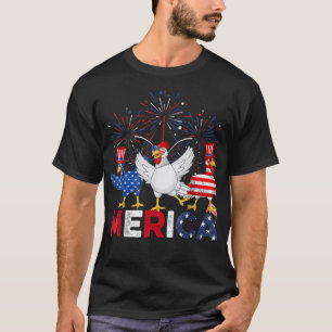 Koel Rooster met zonnebrillen Kip T-shirt