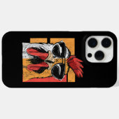 Koel Rooster met zonnebrillen Retro  Chic Case-Mate iPhone Case (Achterkant (horizontaal))