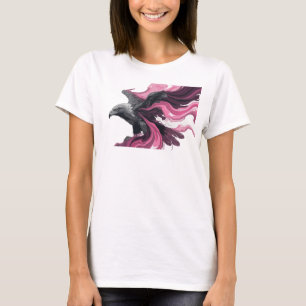 Koel roze abstract adelaar custom shirt