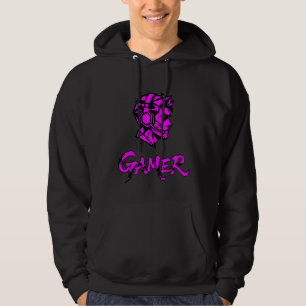 Koel Roze Geometrische Gamer Hoodie
