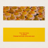 Koel Rubber Duckies Mini Bladwijzer Visitekaartjes (Voorkant /achterkant)