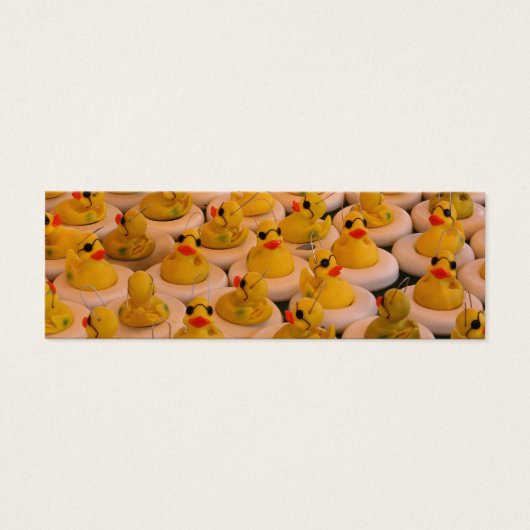 Koel Rubber Duckies Mini Bladwijzer Visitekaartjes (Voorkant)