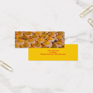 Koel Rubber Duckies Mini Bladwijzer Visitekaartjes