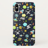 Koel ruimtethema - Astronauts & raketschilden Case-Mate iPhone Case (Achterkant)