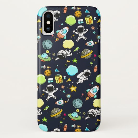 Koel ruimtethema - Astronauts & raketschilden Case-Mate iPhone Case (Achterkant)