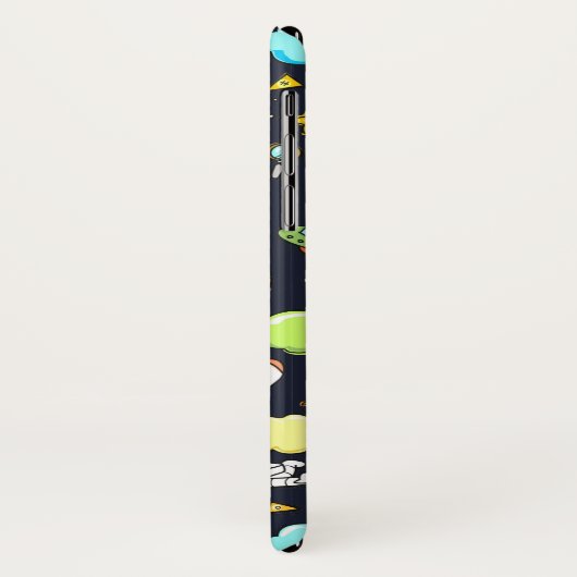 Koel ruimtethema - Astronauts & raketschilden Case-Mate iPhone Case (Achterkant/links)