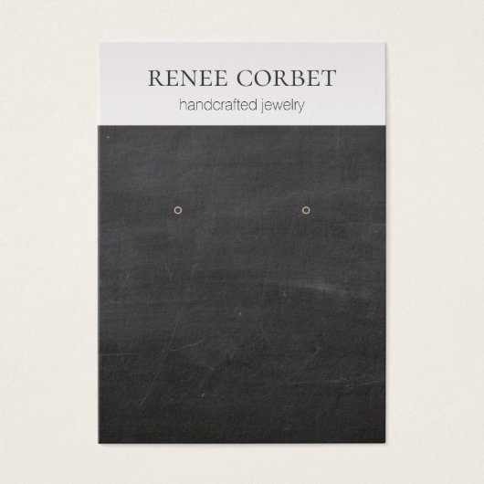 Koel  Rustic Black Earring Display Kaart (Voorkant)